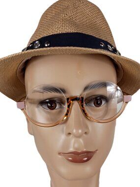 ZEELOOP PLACTIC SEMI-RIMLESS ROUND EYGLASS FRAME JGT7358308-04